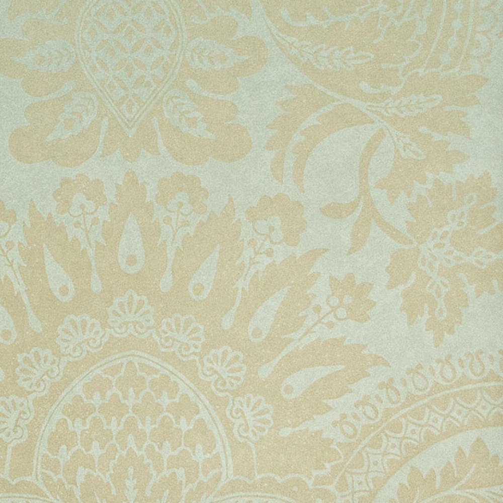 Обои Zoffany Classic Damask Pomegranate Silk Blue CDW01007 купить